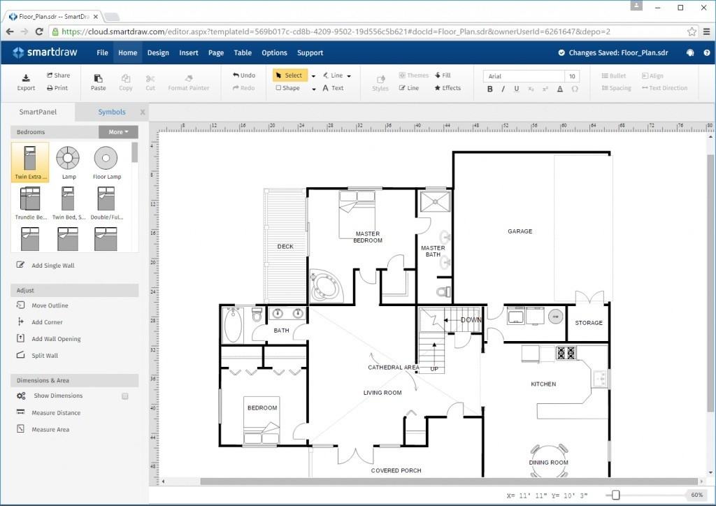 best free software to draw a simple floor plan